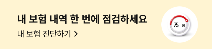 내 보험내역 한 번에 점검하세요 내 보험 진단하기 이동